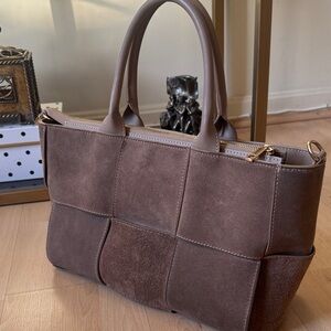 ISADORA suede Patchwork Purse